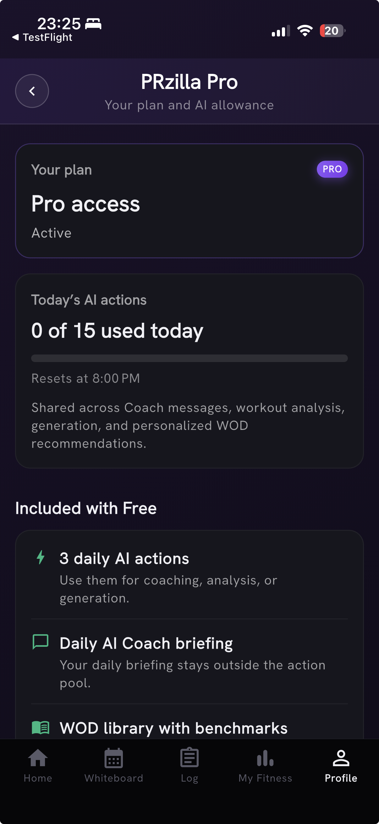 PRzilla Pro plan and AI allowance